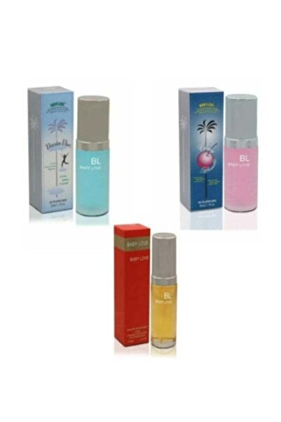 Baby love مجموعة عطور للأطفال - مسك 50 مل، بودرة 50 مل، كرز 50 مل (3 قطع)