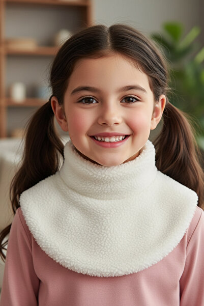 Leiste Girl's Plush Bolero Neck Collar Scarf Shoulder Wrap Etol Neck Collar Welsoft Plush Winter Shoulder Wrap Neck Collar