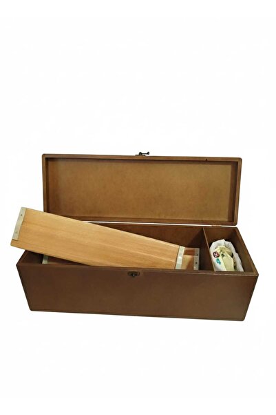 Güllü Ahşap Wooden Box - Wooden Okey Set