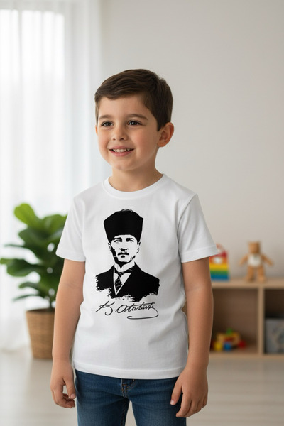 Tiny and Co تي شيرت أتاتورك مطبوع للأطفال
