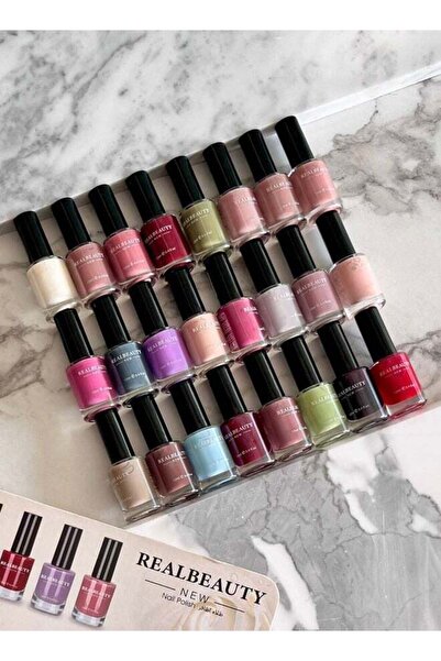 real beauty طلاء أظافر ٢٤ لونًا