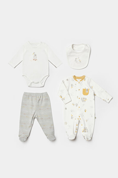 Biorganic Penguin Jumpsuit 4 Piece Set