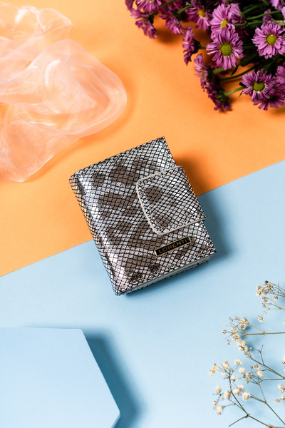 Other Women's leather wallet 42329-MER-4287 Silver