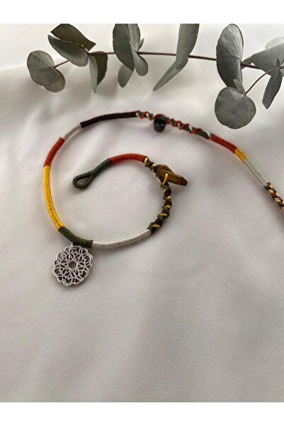 sabiha aksesuar Colorful Rasta Braided Hair Rope Accessory, Hair Wrap, Choker Necklace, Wrap-Around Bracelet