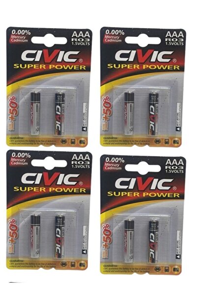 The comprehensive house مجموعة بطاريات Sivik من 8 بطاريات AAA - مناسبة للتحكم...