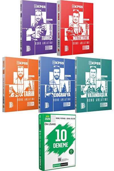 Benim Hocam Yayınları 2026 KPSS Türkçe Matematik Tarih Coğrafya Vatandaşlık K...