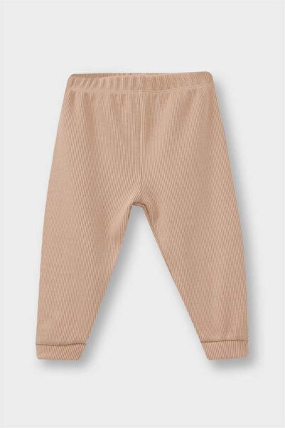 DeFacto Baby Boy Pajama Set Long Sleeve Waffle Top Long Bottom (25 Wn)