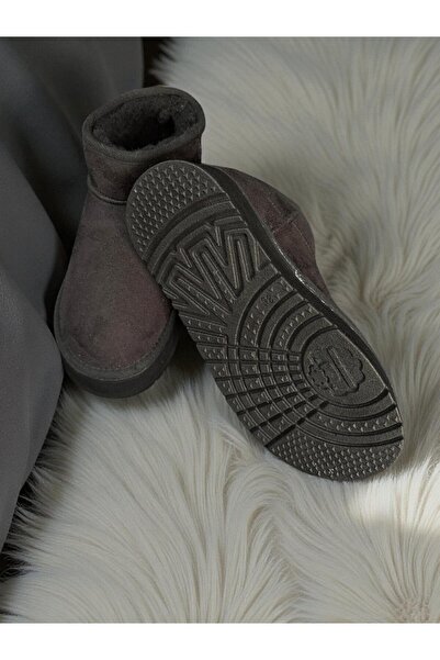 onexsports Thick-Soled Women's Suede Fur-Lined High-Heeled Sole Winter Ankle Short Boots