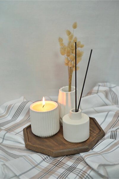 fam wood art 2-Piece Natural Wooden Trivet, Small Presentation Tray, Trivet, Bathroom Organizer-Accessory Organizer 20 X 20 cm