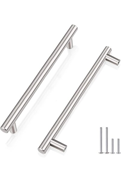 Probrico Set 15 Manere Moderne pentru Mobila, pentru Dulapuri, Dressing si Usi, Otel Inoxidabil, 150 mm