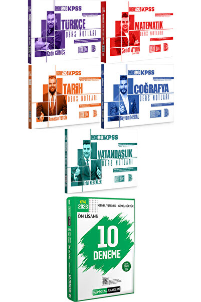 Benim Hocam Yayınları 2026 KPSS Türkçe Matematik Tarih Coğrafya Vatandaşlık D...