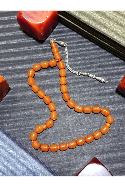 Anemore Collection علامة الأناقة والحب: سبحة من العنبر الأصفر المضغوط