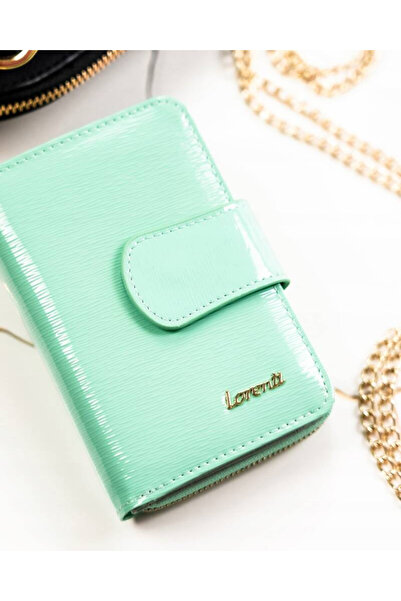 Other Women's leather wallet in vertical orientation with snap closure - Lorenti