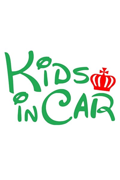 Oracal Sticker auto decorativ, baby on board, kids on board, verde