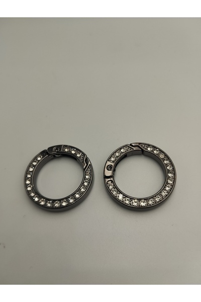 Zeyora Inel metalic cu arc, accesoriu pentru geanta, cârlig cu arc cu piatră ...