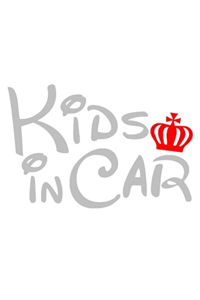 Oracal Sticker auto decorativ, baby on board, kids on board, gri