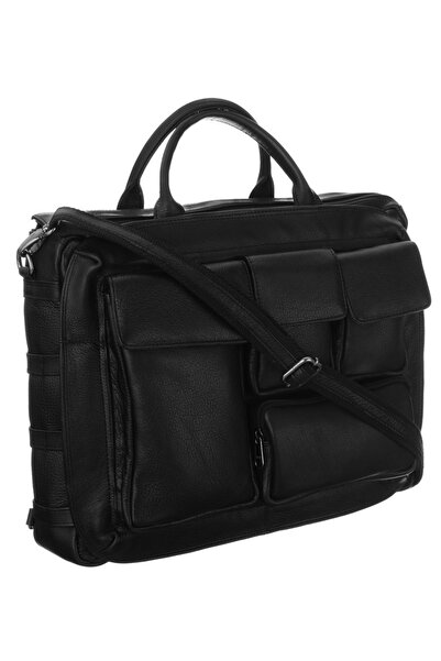 Other Geantă elegantă din piele pentru laptop cu compartimente