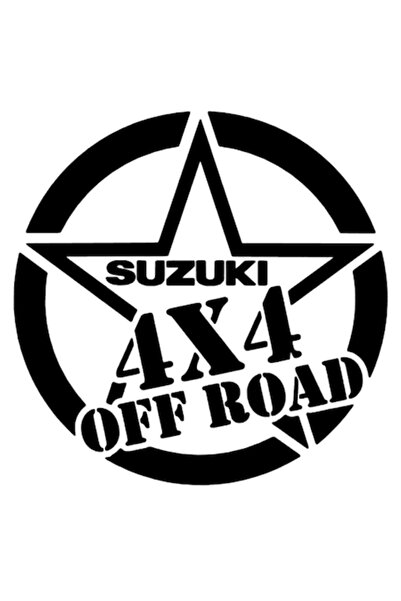 Oracal Sticker Stea Suzuki 4x4 off road, 30cm, negru