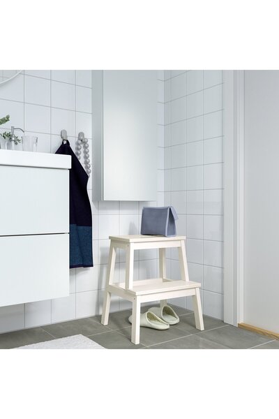 IKEA BEKVÄM Step stool, white, 50 cm
