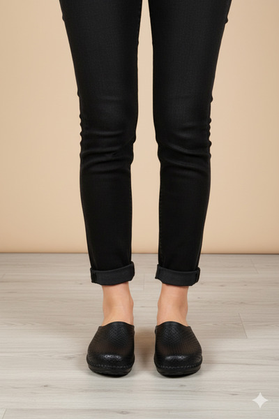 Deniz Terlik Women's Genuine Leather Orthopedic Soft Daily Slippers | House Slippers |