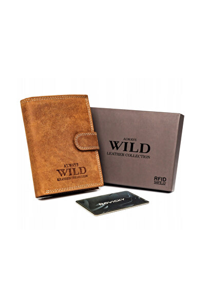Other Men's leather wallet with an external payment pocket - Always Wild