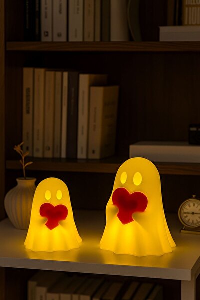 Genel Markalar Kalpli Hayalet Figürü 2’li Pilli Mum İle Kullanım Romantik Ev ...