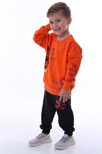 ButumiKids Karakter Desenli Erkek Çocuk Sweat Alt Üst Takım