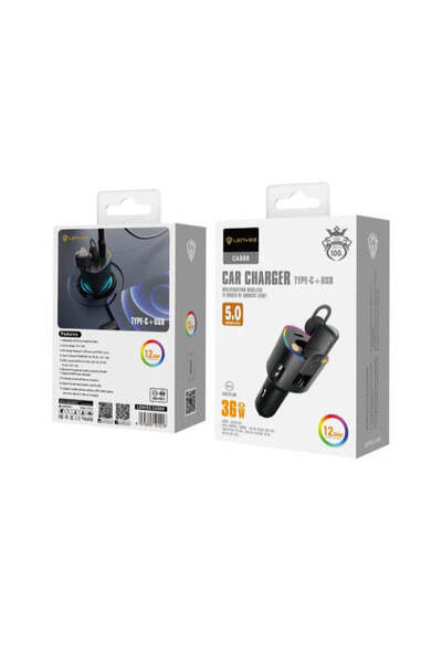 Lenyes CA 888 Dual USB Car Charger - Black