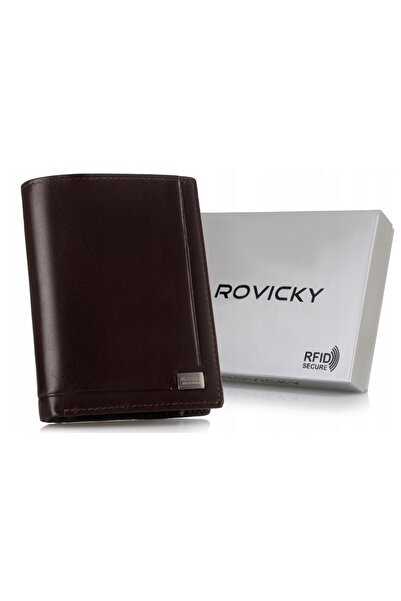 Other Large men's leather wallet without clasp - Rovicky