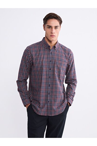 LC Waikiki Cămașă în carouri cu mânecă lungă LCWAIKIKI Classic Regular Fit pe...