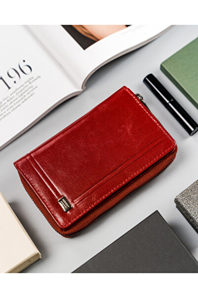 Other Vertical women's buffalo leather wallet, snap closure, RFID - Rovicky