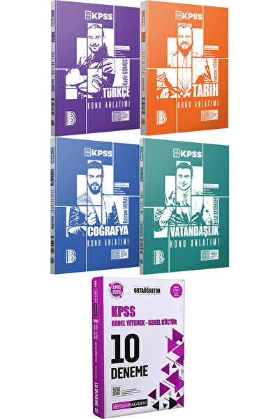 Benim Hocam Yayınları 2026 KPSS Türkçe Tarih Coğrafya Vatandaşlık Konu Anlatı...
