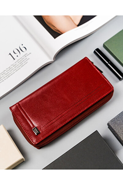 Other Large women's leather wallet with zipper - Rovicky