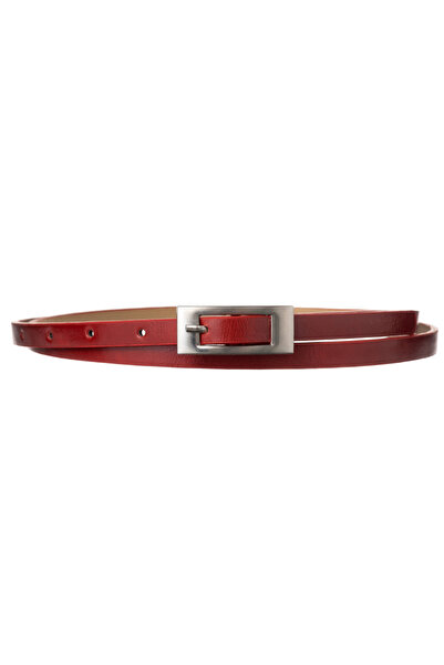 Other Women's PU narrow belt 0.9 cm BB-CV-11A RED 105