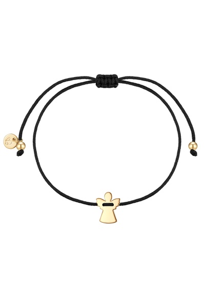 Glanzstücke München Textilarmband Armband Sterling Silber gelbgold Textil (sc...