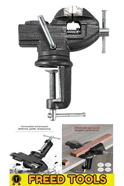 Trendhane 60Mm Büyük Boy Mengene Masa Tezgah Mengene Örslü 60 mengene