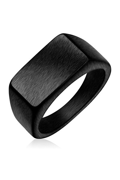 True Rebels Edelstahlring Ring Edelstahl schwarz
