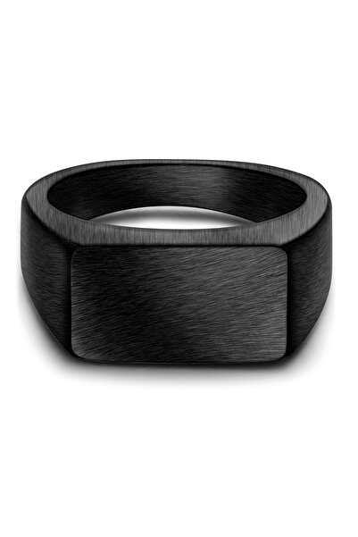 True Rebels Edelstahlring Ring Edelstahl schwarz