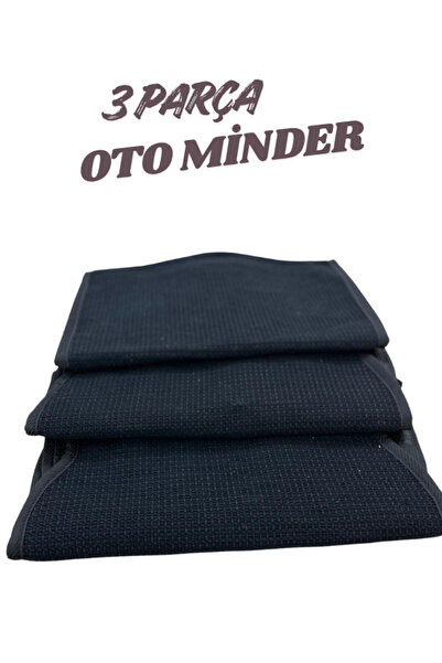 TREND 3 Piece Anti-Sweat Car Seat Covers Black Color 2 Front and 1 Rear Car Protective Cover Set