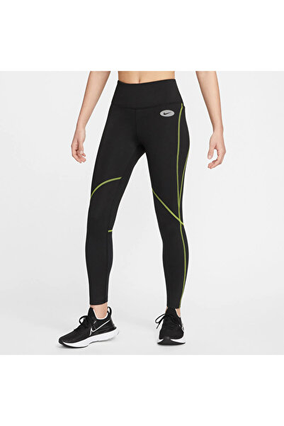 Nike Dri-FIT Icon Clash Kadın Siyah Mid-Rise Tayt
