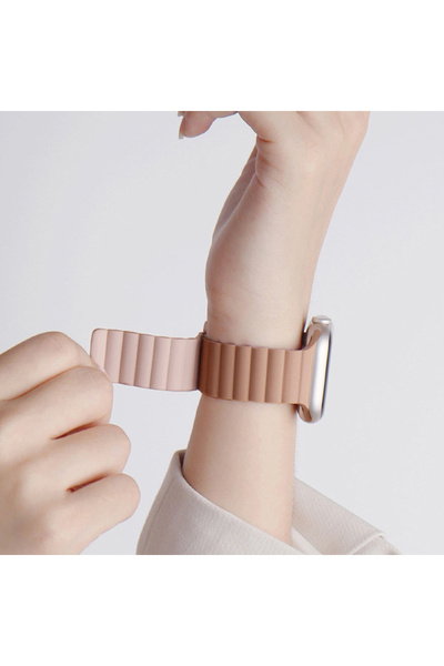 ceptego Apple Watch Compatible Series 1/2/3/4/5/6/Se/7/8/9 S10-11 and 38-40-41mm Silicone Band with Two Magnets