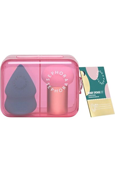 SEPHORA COLLECTION Set cadou Trendy Sponge Kit, contine 2 bureti pentru un ma...