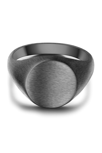 True Rebels Edelstahlring Ring Edelstahl gunmetal