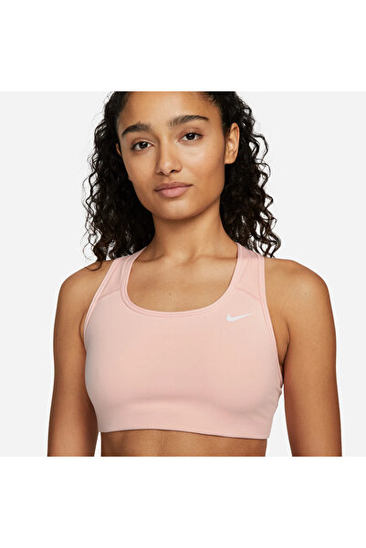 Nike Dri-FIT Swoosh Non-Padded Kadın Pembe Bra
