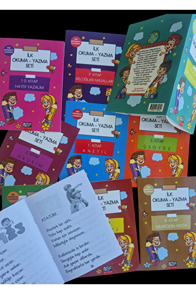 Nef Kitap İlk Okuma Seti – Okul Öncesi ve 1. Sınıflar İçin 10 Kitaplık set