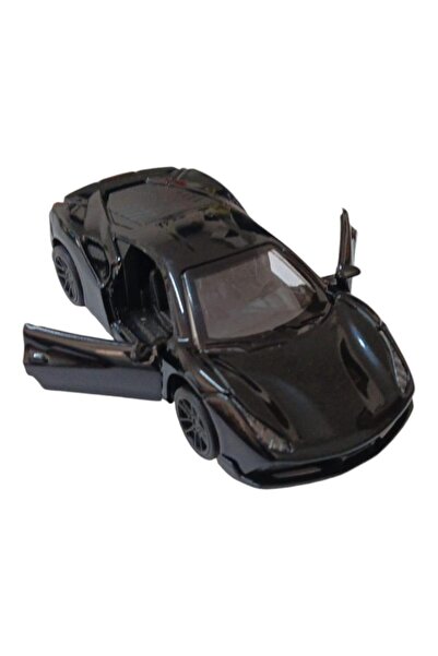 PAZAR DÜNYASI Pull Drop Metal Car - 4311B - Black (Lisinya)