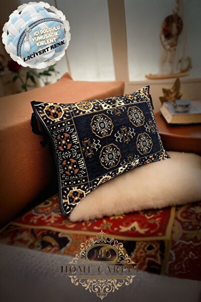 mdhomecarpet وسادة زخرفية قابلة للنفخ من شارك كوين، مزخرفة بنمط سجادة، مقاس 4...