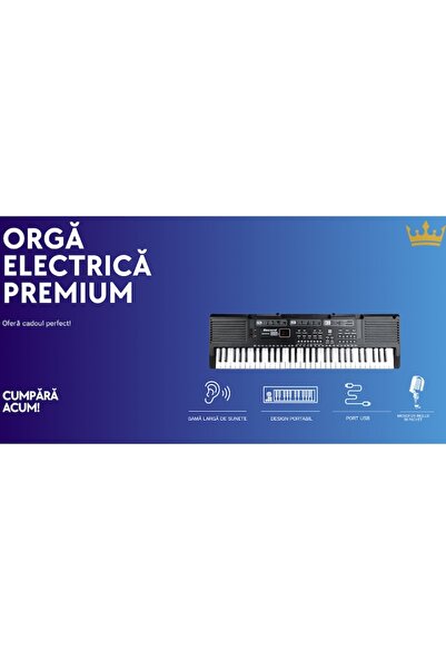 OEM Electronic keyboard with 61 keys Q-777, microphone included, USB powered