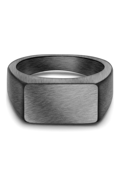 True Rebels Edelstahlring Ring Edelstahl gunmetal