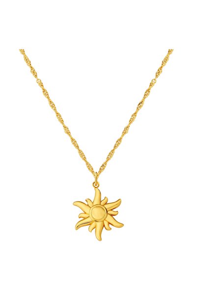 Glanzstücke München Silberhalskette Kette mit Anhänger Sterling Silber gelbgold